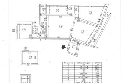 Proprietar vând apartament 2 camere (posibil 3) zona Piața Amzei(Mendeleev) - 16