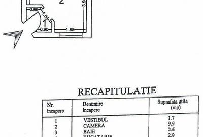 Garsoniera Universitate etaj 2 - 6