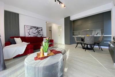 Apartament modern mobilat si utilat, 2 camere,terasa -16mp  si parcare subterana - 4