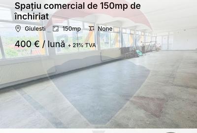 Spațiu comercial, de 150 mp, în Giulești
