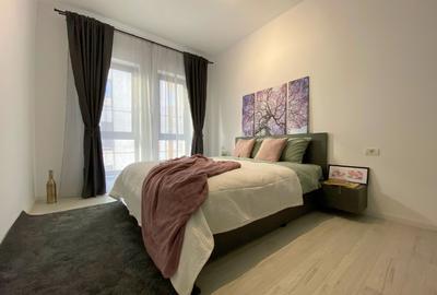 Apartament modern mobilat si utilat, 2 camere,terasa -16mp  si parcare subterana - 14