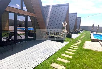 Gruiu, Complex Turistic De Vânzare, 4 Cabane A-frame, Piscină, Spatiu - 7