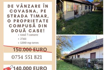 De vânzare în Covasna, pe strada Timar, o proprietate compusă din două case! - 1