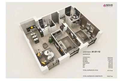 Apartament 3 camere - 1