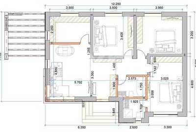 TVA inclus | Case PARTER 4 camere Trivale | Teren 465 mp | Util 120 mp - 3