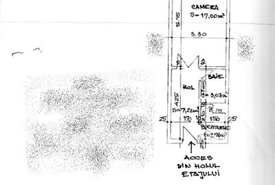 Abator, garsoniera cu balcon, 33,5 mp. Necesita renovare. Comision 0% - 3