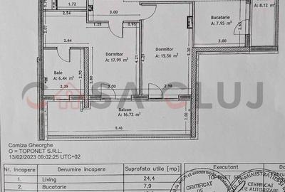 Apartament cu 3 camere | 84 mp | bloc nou - 13