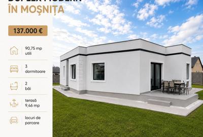 Duplex modern de vânzare – Moșnița (unitatea din dreapta) Comision 0%! - 1