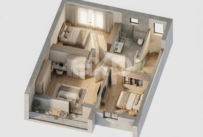 Apartament cu 3 camere în Trivale