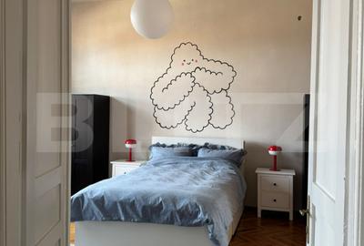 Apartament cu 3 camere semidecomandat, mobilat în Central