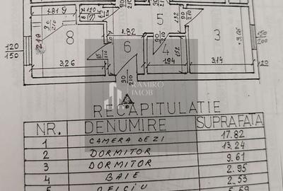 Apartament cu 3 camere decomandat în 1 Decembrie 1918
