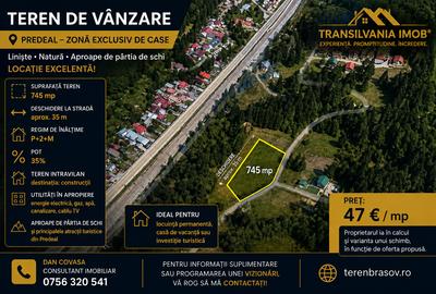 Teren Construcții intravilan de 745 mp, în Central