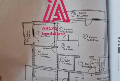 Apartament 3 camere de vanzare-68mp-Strand! - 19