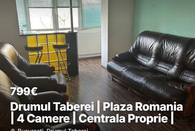 Apartament cu 4 camere decomandat, mobilat în Drumul Taberei