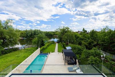 Vilă contemporană cu acces direct la lacul Snagov |Ponton privat si piscină - 7