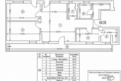 Apartament 3 camere | 110.7 mpu | 2 balcoane | bloc 2023 | Comision 0% - 12