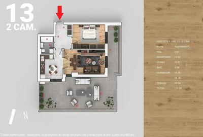 Apartament nZEB cu Terasa 2 Camere Pompa Caldura | Panouri - 4