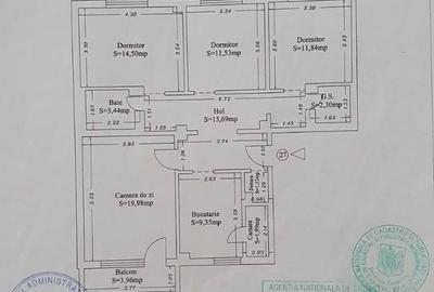 Apartament 4 camere, 95 mp utili, Strada Soveja – spațios, luminos, mobilat - 17