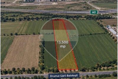 Teren intravilan 13.500 mp Otopeni | Aeroport | Drumul Gării Balotești - 1
