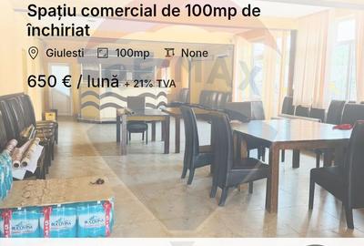 Spațiu comercial, de 100 mp, în Giulești