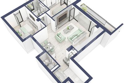 Apartament 3 camere, etaj 1, intabulare vara 2026 - 3