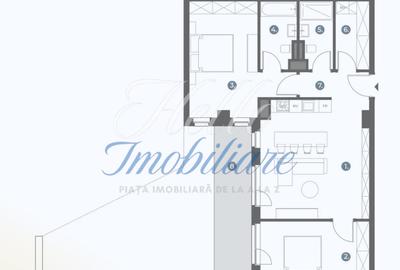 Apartament cu 3 camere în Bună Ziua
