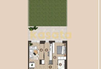 2 camere I parter I gradina proprie 83 mp I First Estates I 55 utili - 15