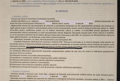 Teren Construcții intravilan de 504 mp, în Tomis Nord