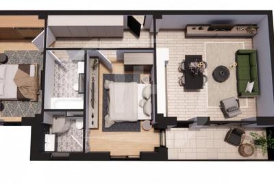 Apartament 3 camere, etajul 1, in ansamblu rezidential - 4