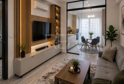 Apartament cu 2 camere semidecomandat, mobilat în Theodor Pallady