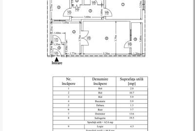 Apartament 3 camere etaj 1 - 10
