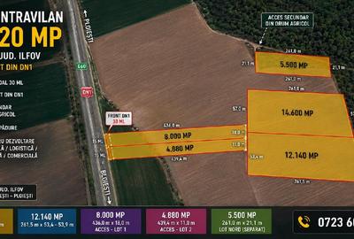 Teren agricol intravilan de 45120 mp, în Ciolpani
