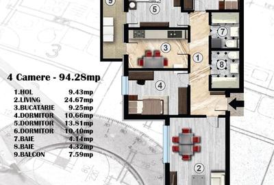 Vanzare Apartament 4 camere - Rahova / Confort Urban - 5