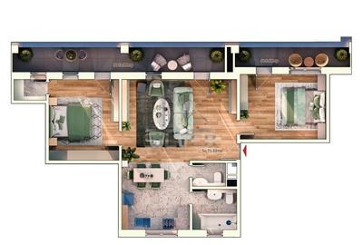 Apartament cu 3 camere/Imobil Premium/Cartier Marasti/CF/Tva inc - 2
