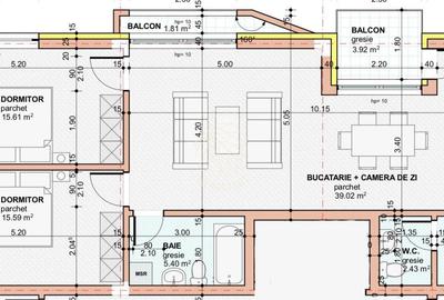 OFERTA! Apartament Finisat 3 camere 81,9mp-etaj 1-Zona Pensiunea Terra - 1