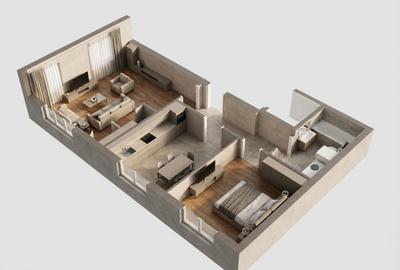 Apartament cu 2 camere în Iris
