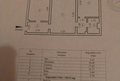Apartament 2 camere confort 1, zona Viziru 1, suprafata 58mp. - 9