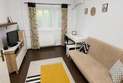 Apartament cu 2 camere semidecomandat, mobilat în Iancului