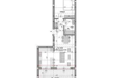 Apartament 2 camere, 51 mp utili cu balcon orientare SUD, la alb - 8