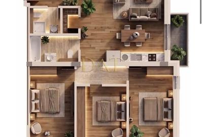 Apartament  cu 4 camere, 96,20 mp utili + terasă 10 mp, Proiect exclusivist - 1
