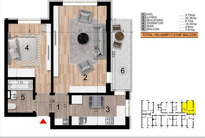Apartament 2 camere decomandat/mutare rapidă/dublu acces metrou - 12