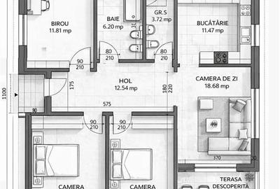Vanzare casa NOUA cu 3 dormitoare Sancraiu, zona Pestisorul - 2