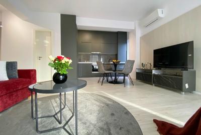 Apartament modern mobilat si utilat, 2 camere,terasa -16mp  si parcare subterana - 6