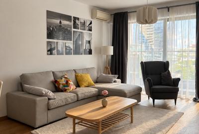 Apartament cu 2 camere semidecomandat, mobilat în Barbu Văcărescu