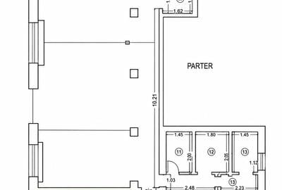 Spațiu Comercial Griviței–199 mp | Vitrină Stradală | Înălțime 5 m | Acces dublu - 2