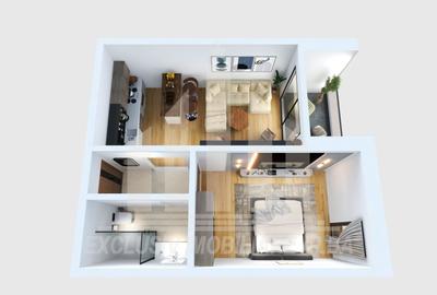 Apartament cu 1 camere în Cetate