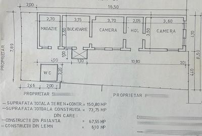 Casă individuală cu 3 camere în Bd. Coșbuc