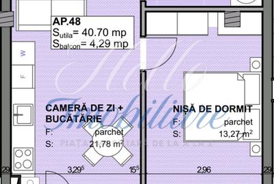Apartament cu 2 camere semidecomandat în Apahida