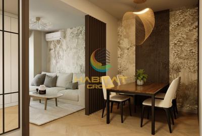 Apartament cu 3 camere semidecomandat în Vest