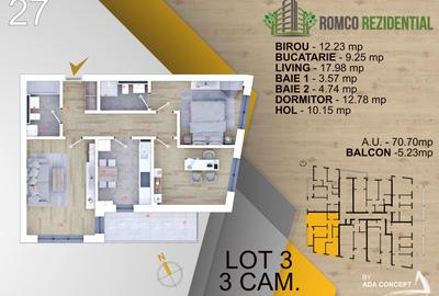 AP. 3CAM. BLOC P+3 FINALIZAT  / PANOURI FOTOVOLTAICE. ROMCO! - 6